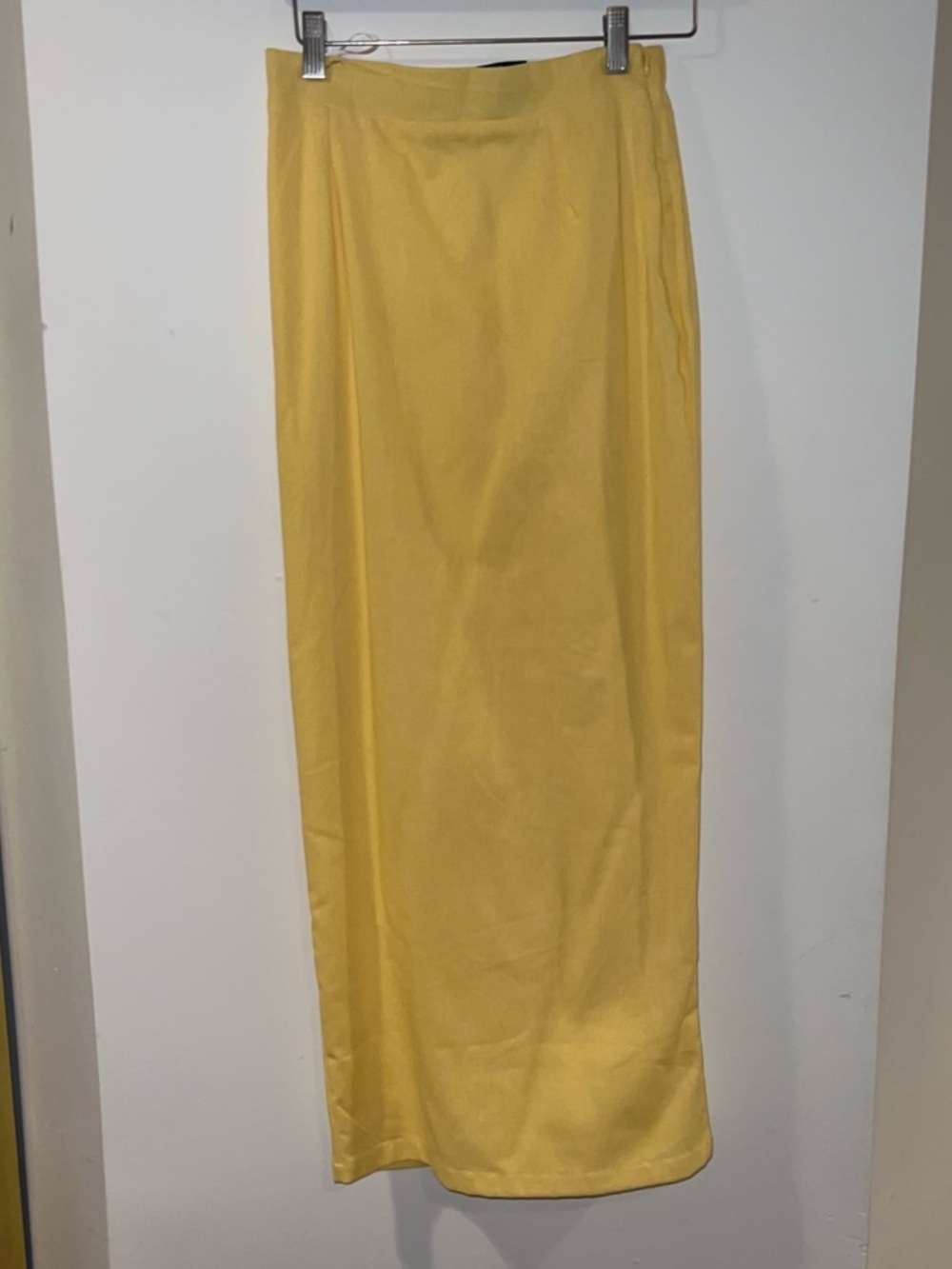 Yellow Straight Maxi Skirt - Unbranded